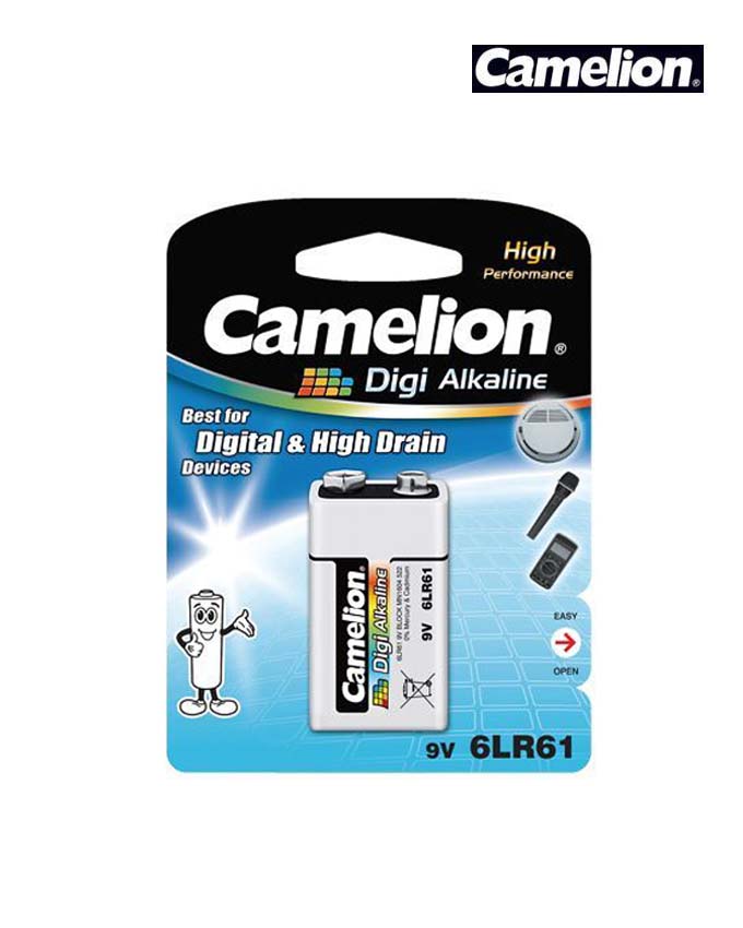 Camelion 6LR61-BP1DG Digi Alkaline 9V Battery